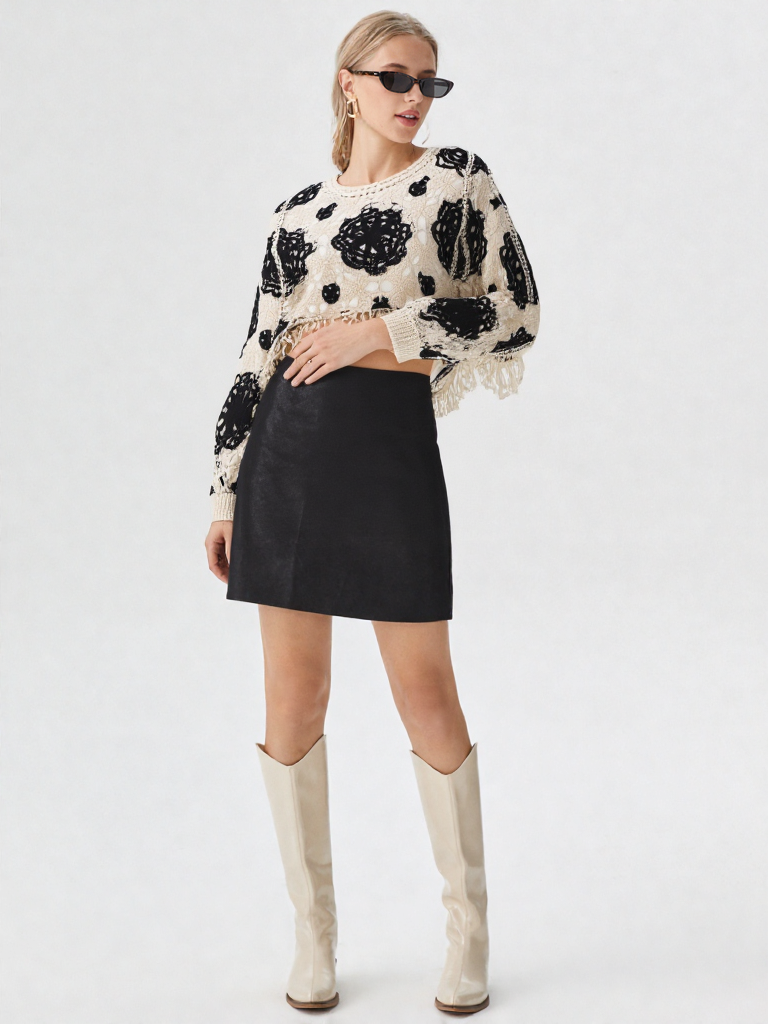 Floral Crochet Top
