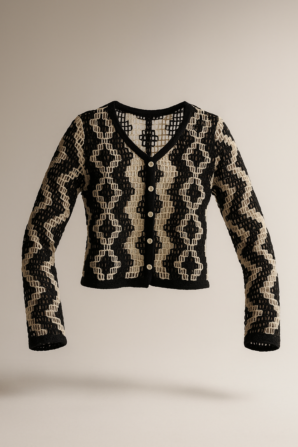 Vintage Knit Wave Top