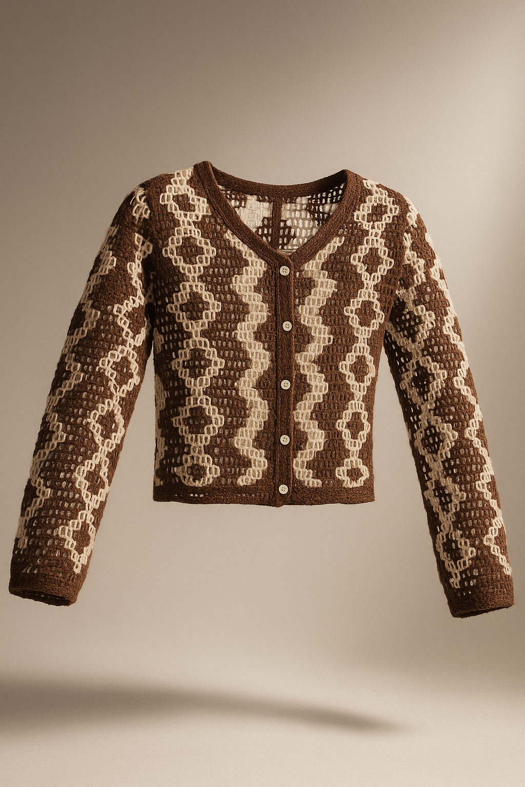 Vintage Knit Wave Top