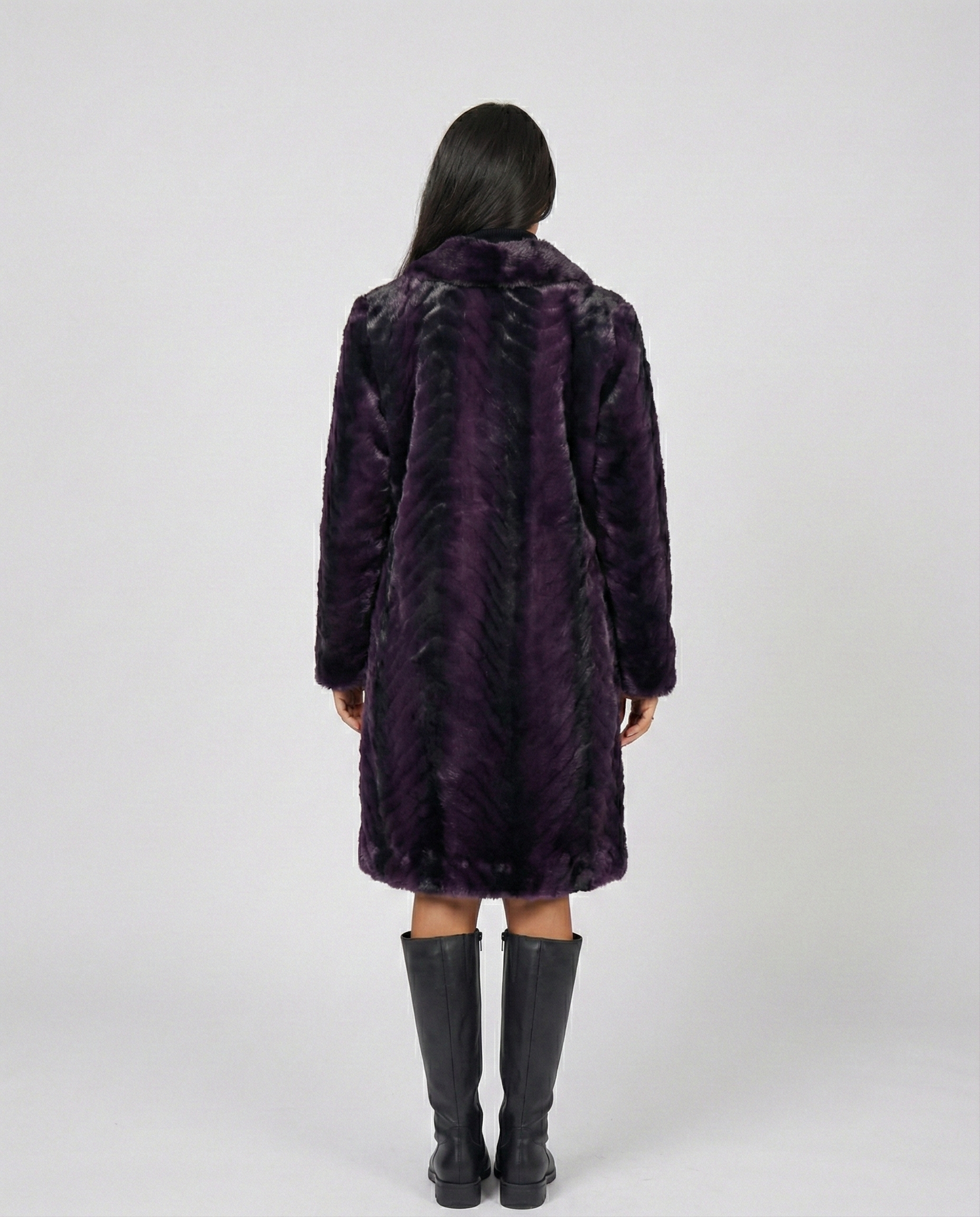 Plum Fur Coat