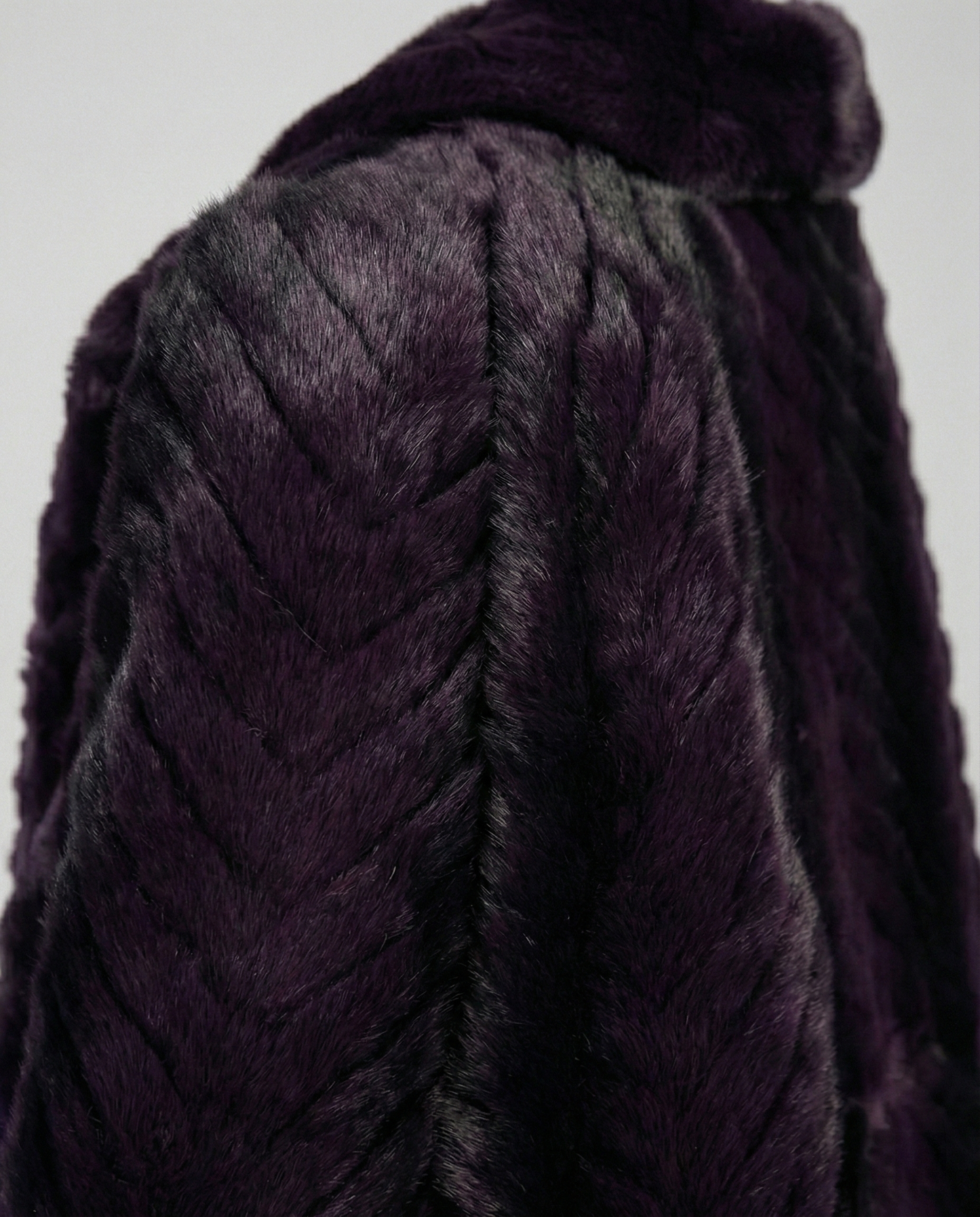 Plum Fur Coat