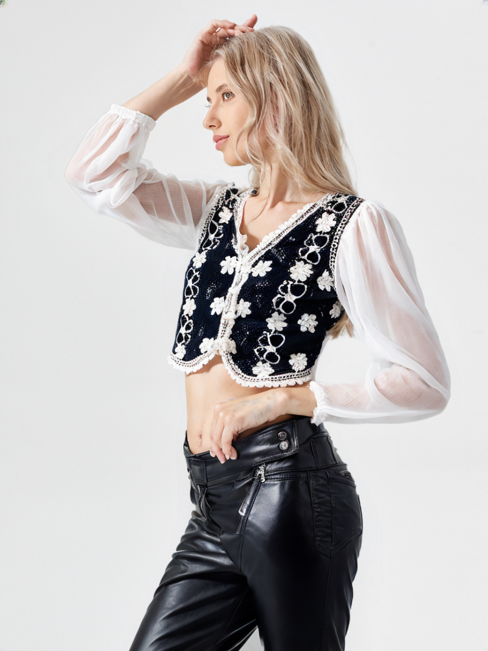 Bow Tie Crochet Top