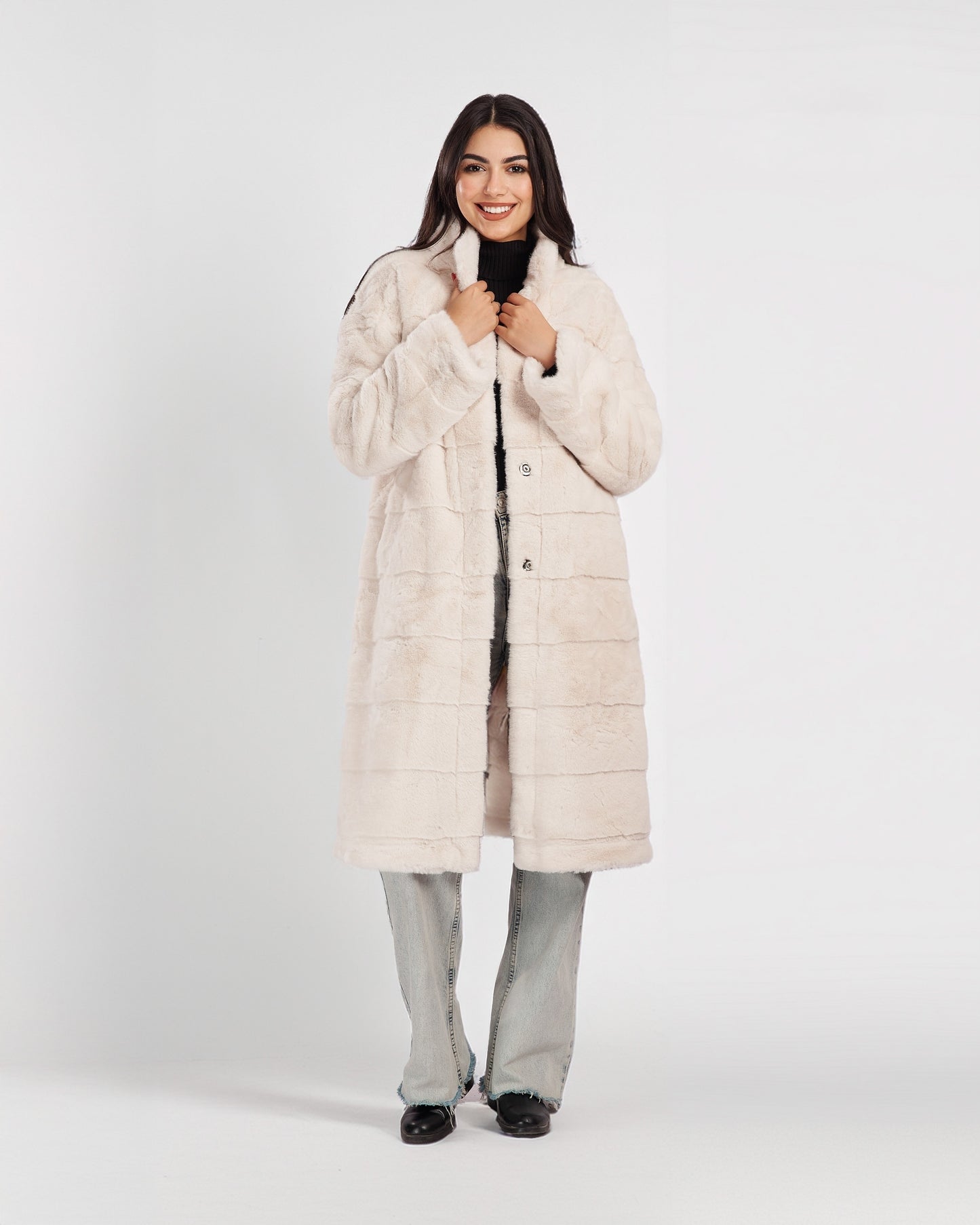 The Luxe Grid Coat
