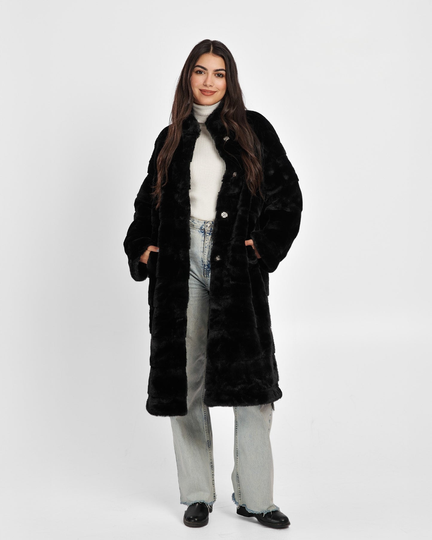 The Luxe Grid Coat