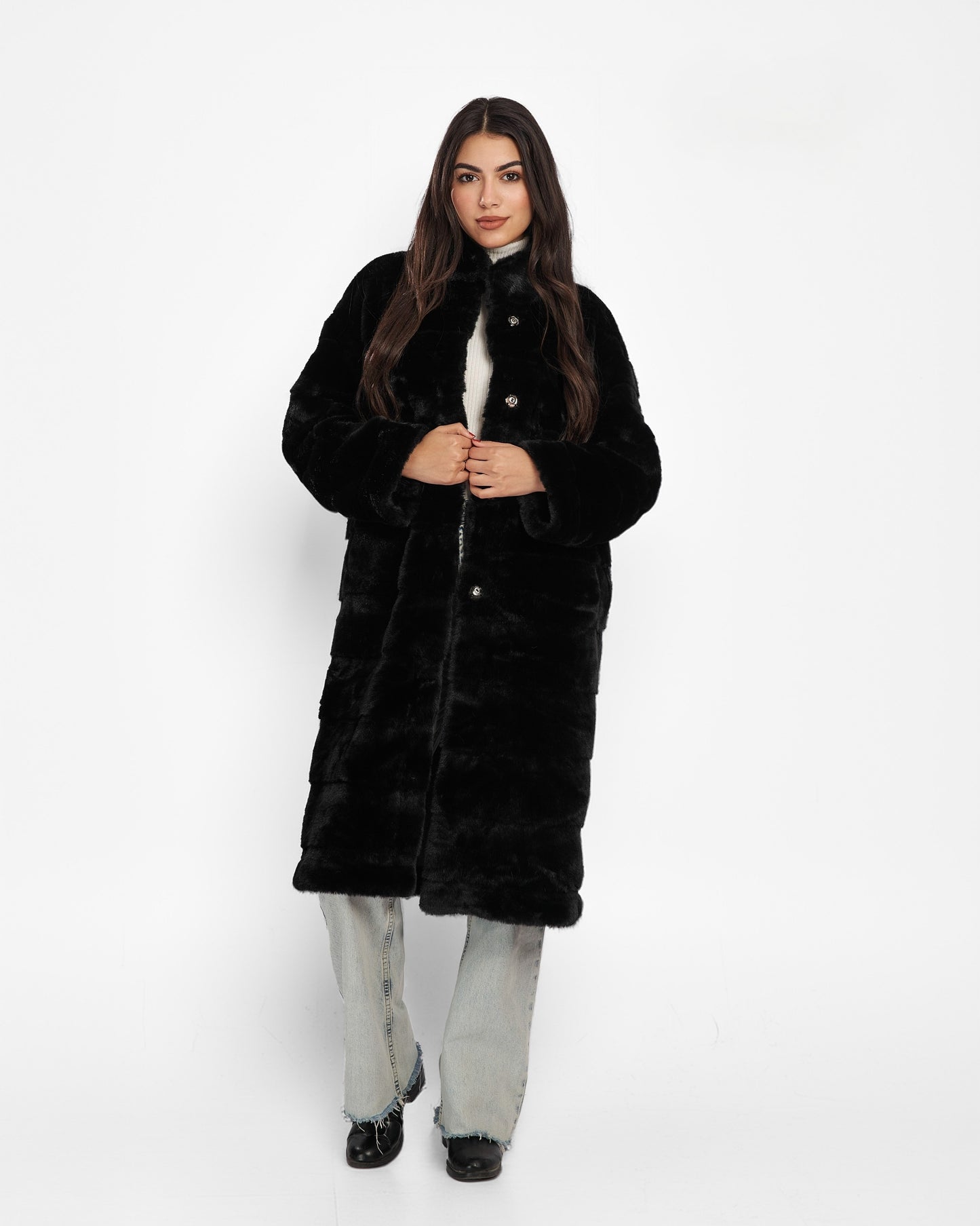 The Luxe Grid Coat