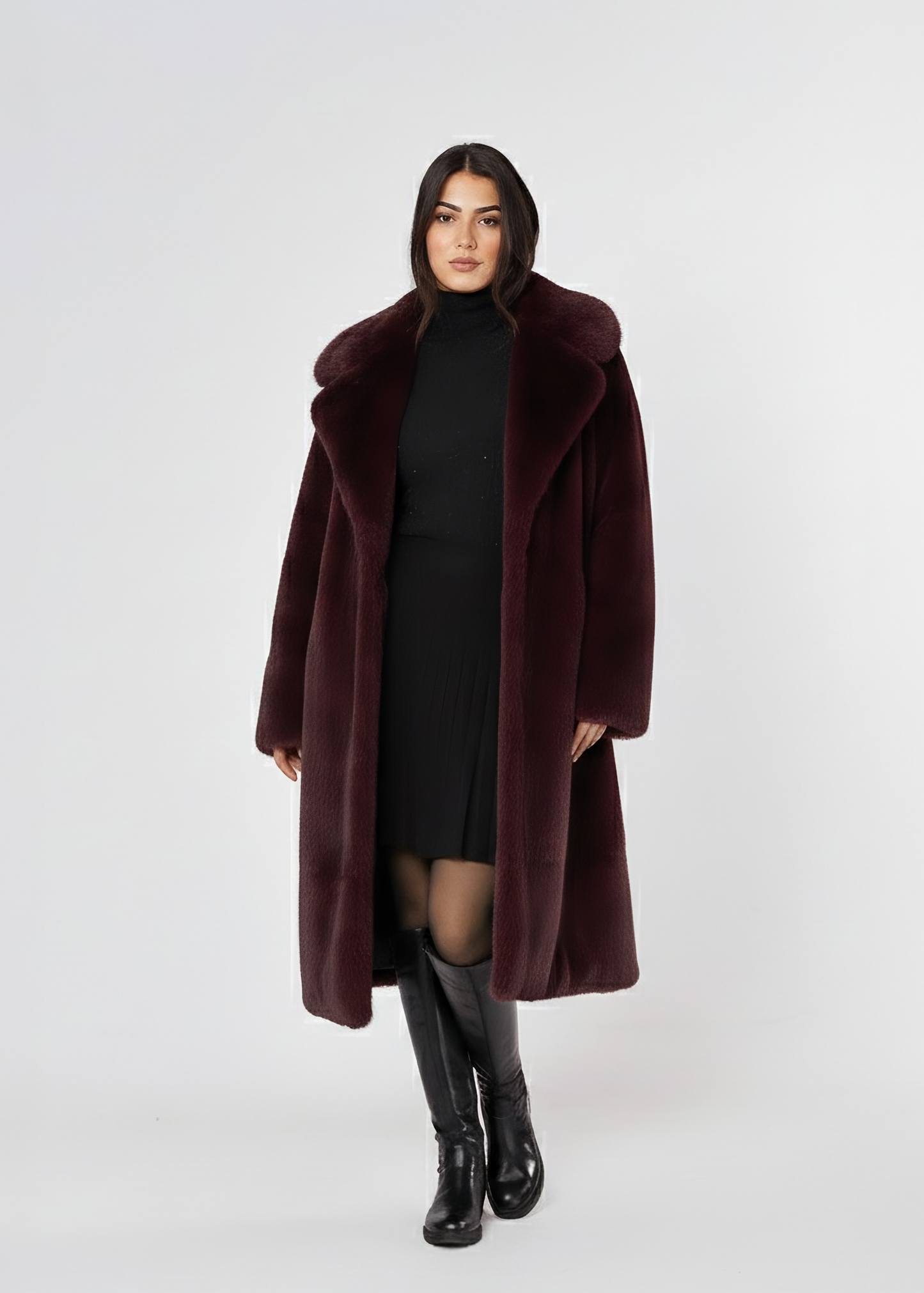 Amara Burgundy Coat