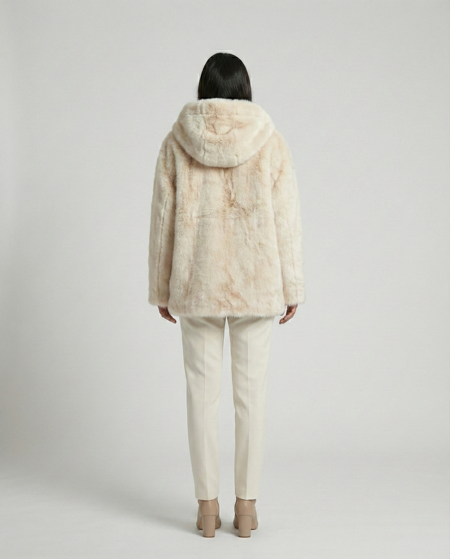 Ivora Hooded Fur Jacket