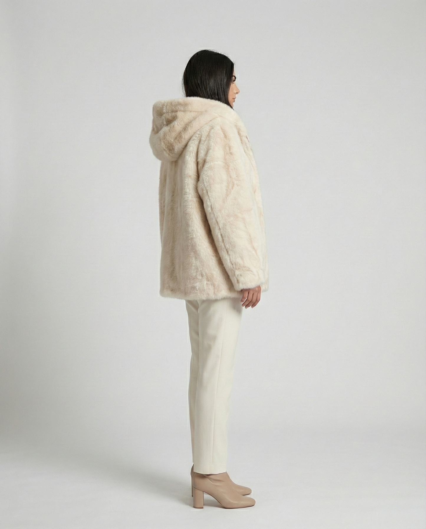 Ivora Hooded Fur Jacket